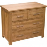 Opus Modern Oak 2 Over 2 Drawer Chest 